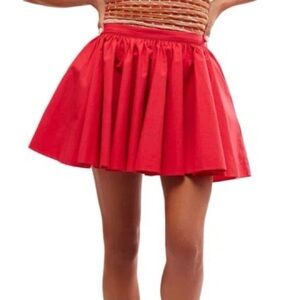 Free People Poplin Bella Rosa Skirt